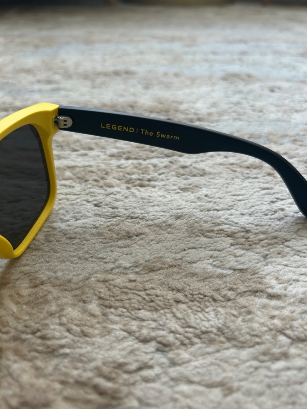 Neven Men’s Yellow and Black Shield Sunglasses - Picture 3 of 6